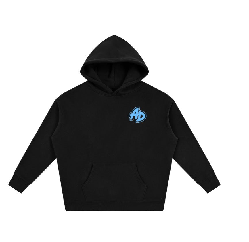 Apex Decals Black Baggy Hoodie