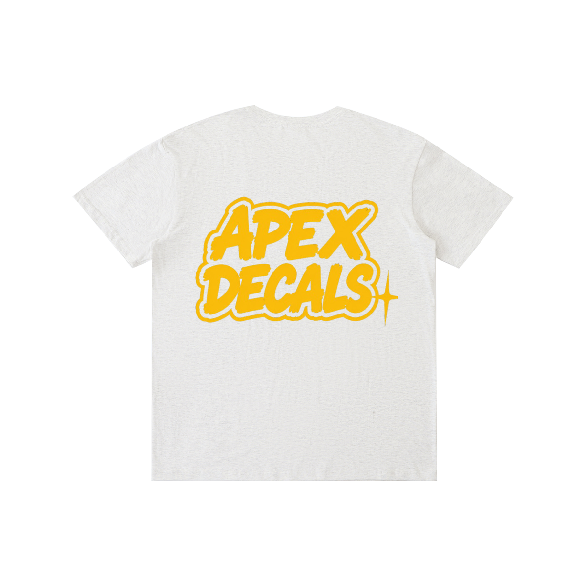 Pure Cotton Apex Decals ((Gray-Yellow) Tee