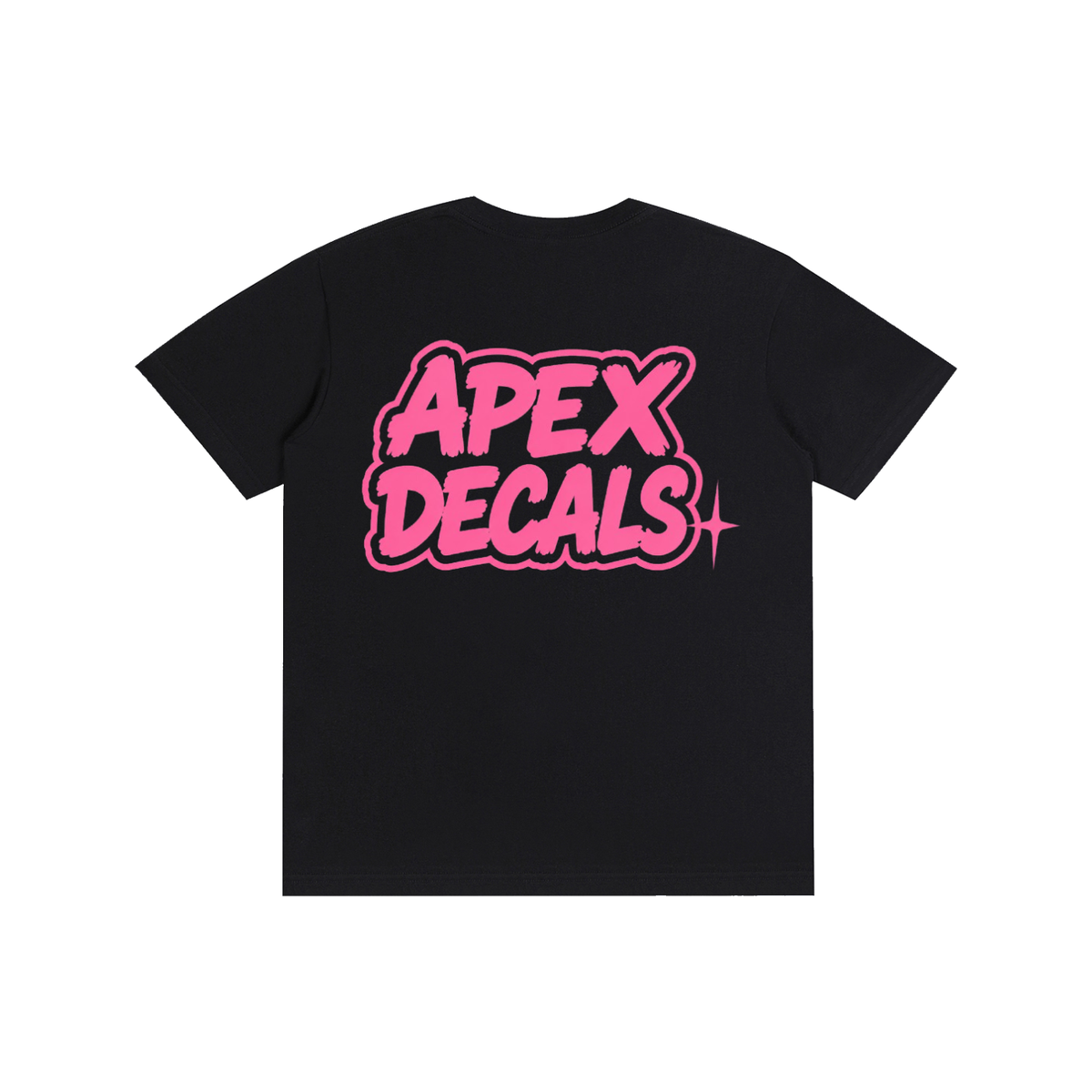Pure Cotton Apex Decals ((Black-Pink) Tee