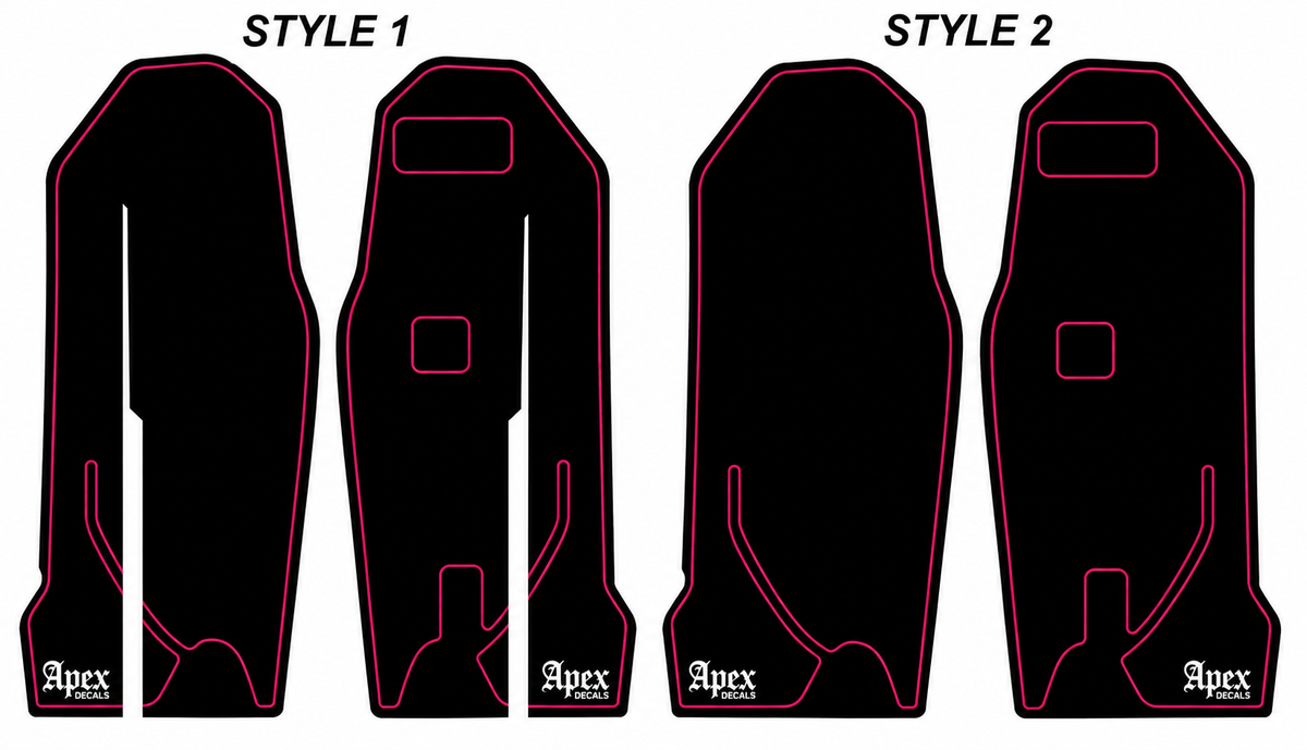 Ultra Bee Fork Guard Decals