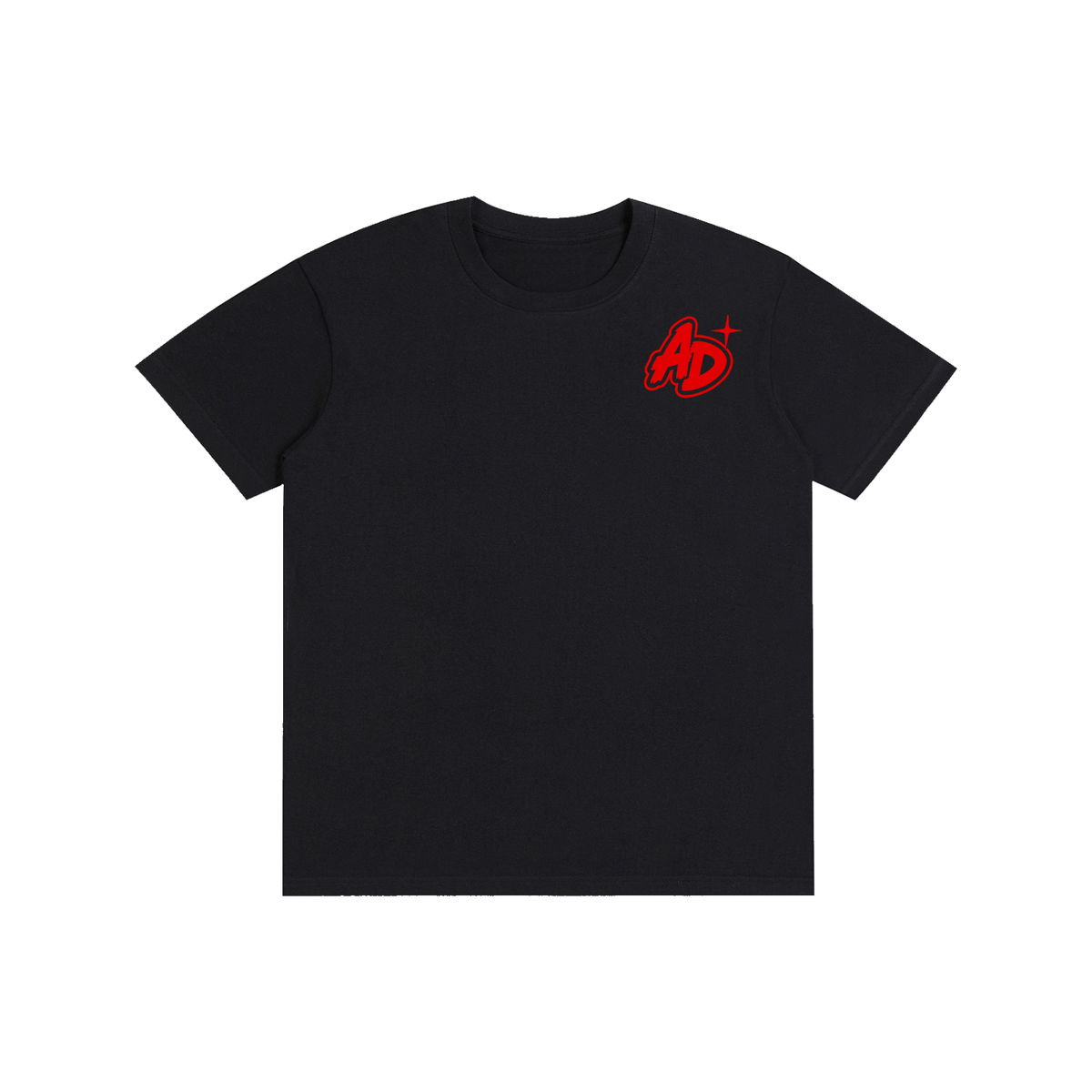 Pure Cotton Apex Decals ((Black-Red) Tee