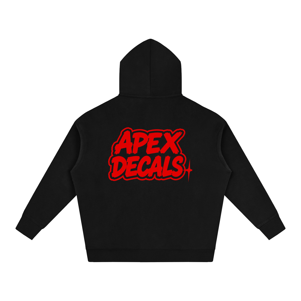 Apex Decals (Black-Red) Baggy Hoodie