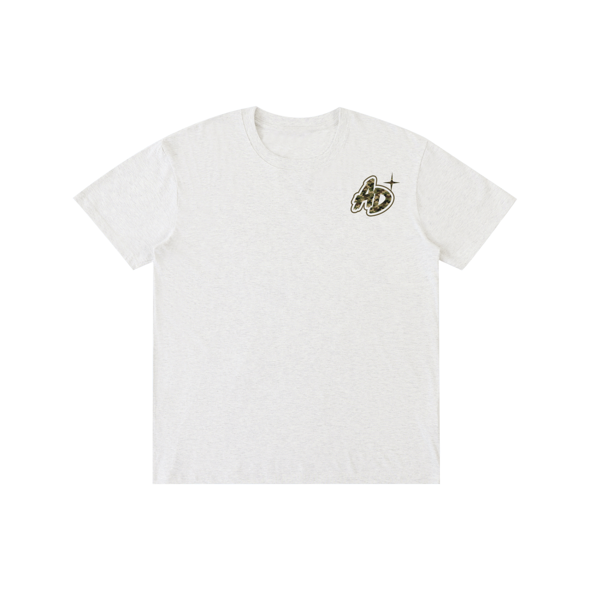 Pure Cotton Apex Decals ((White-Camo) Tee